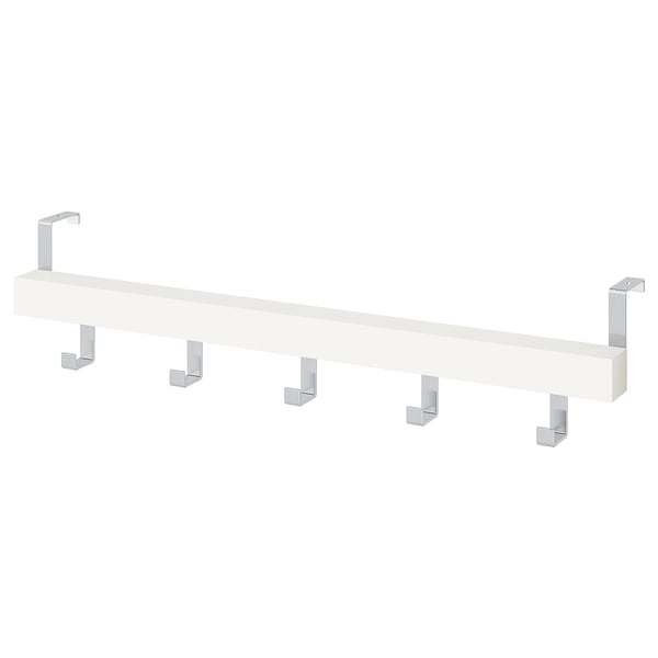TJUSIG Hängare för dörr/vägg - vit 60 cm