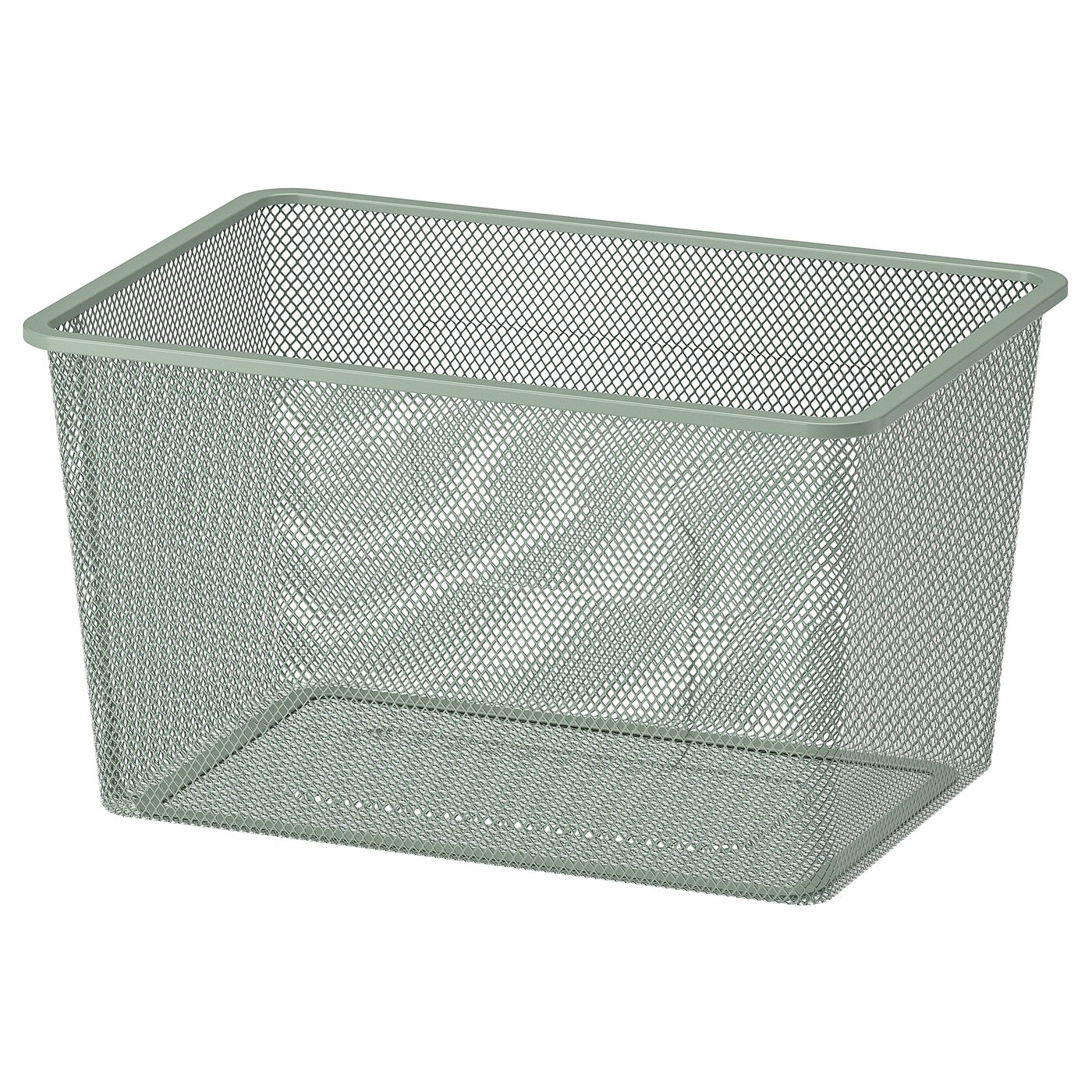 IKEA TROFAST meshförvaringslåda, ljus gröngrå, 42x30x23 cm