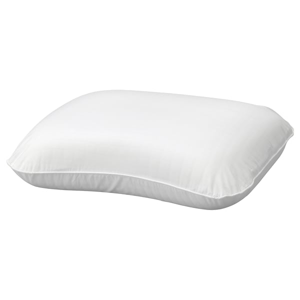 En vit, minimalistisk ULLVIDE-kudde med slät, slät tygklädsel.