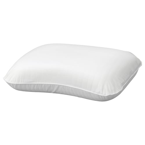 En vit, minimalistisk ULLVIDE-kudde med slät, slät tygklädsel.
