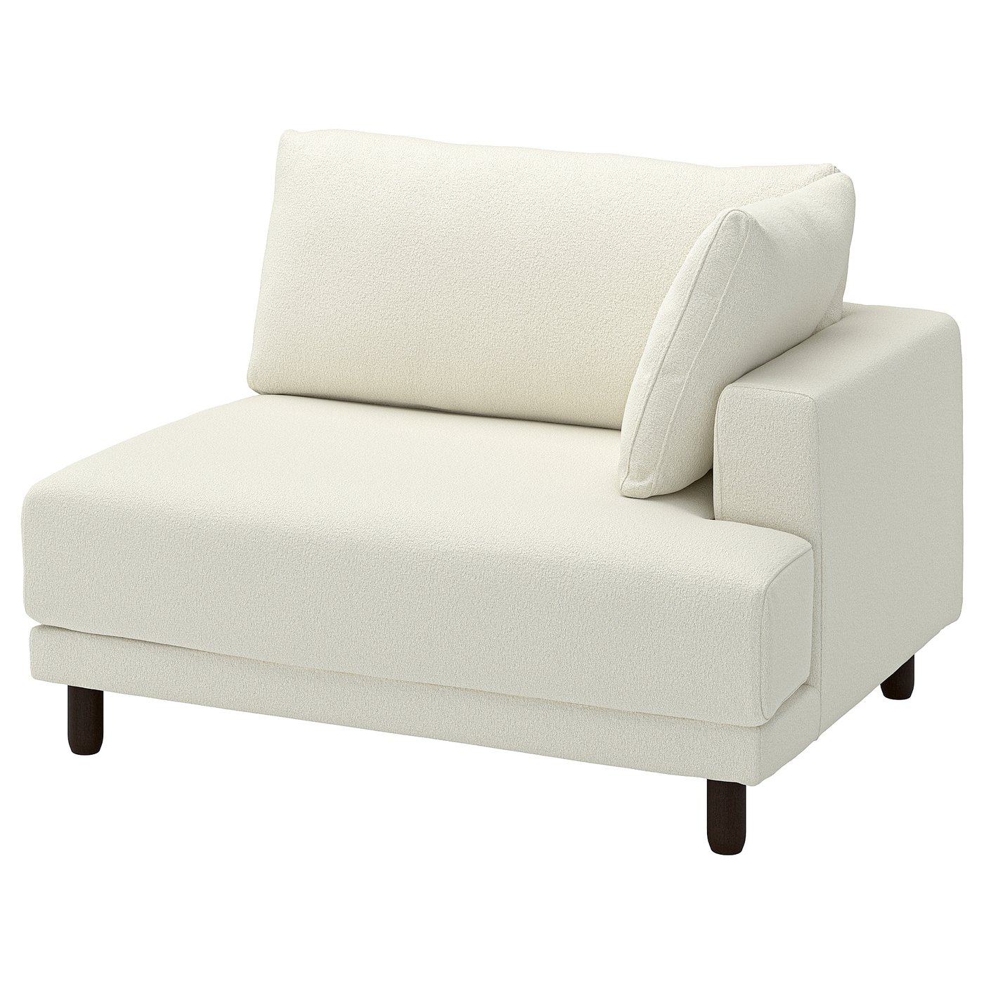 IKEA UPPÅKRA 1,5-sitsmodul, med armstöd höger/axvall off-white