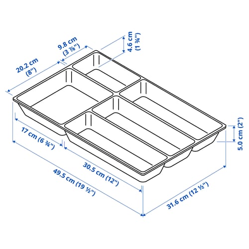 Illustration med mått för produkten: UPPDATERA.