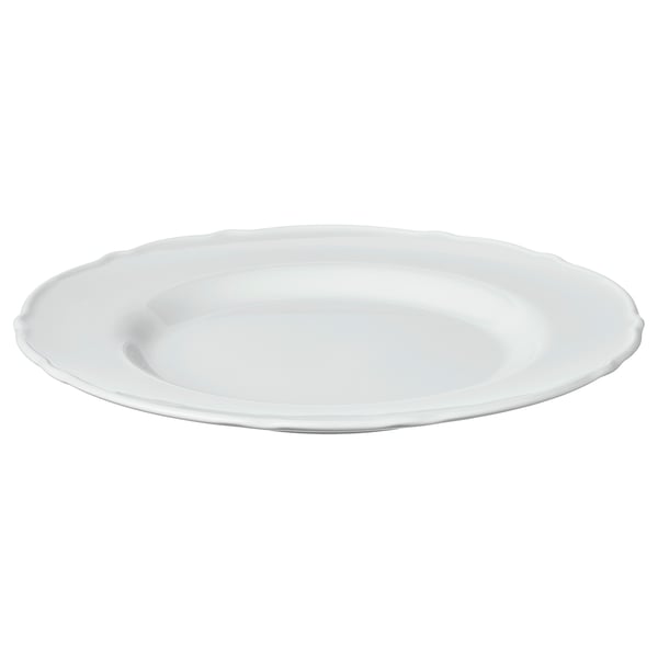 UPPLAGA Assiett - vit 22 cm