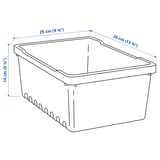 Illustration med mått för produkten: UPPSNOFSAD.