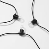 UTSUND LED ljusslinga med 12 ljuskällor, utomhus/batteridriven svart