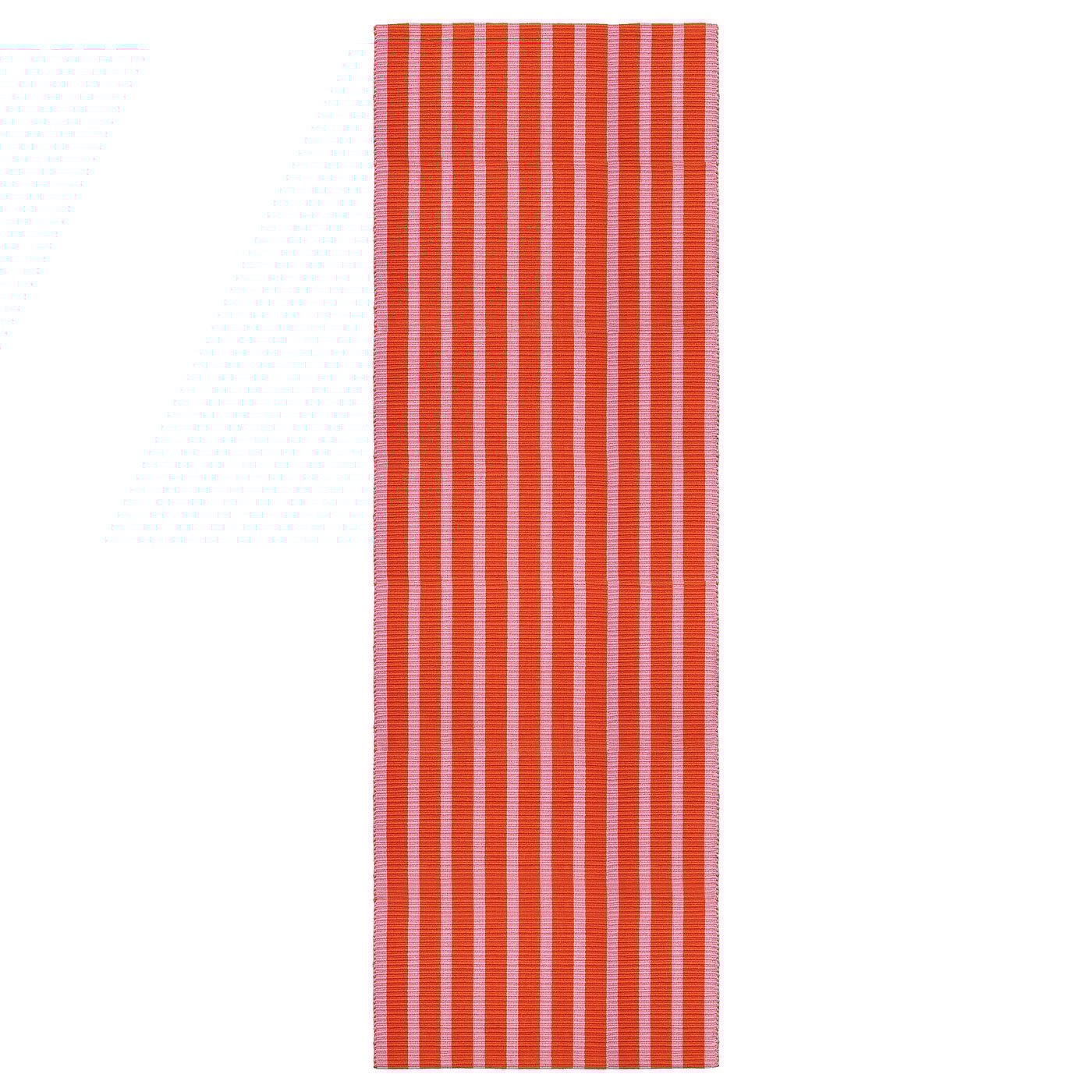 IKEA VÄGSKYLT matta, slätvävd, rosa/orange, 80x250 cm