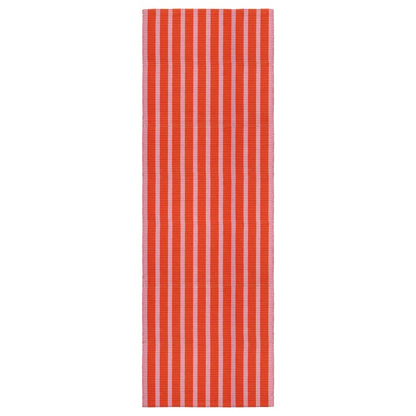 VÄGSKYLT Matta, slätvävd - rosa/orange 80x250 cm