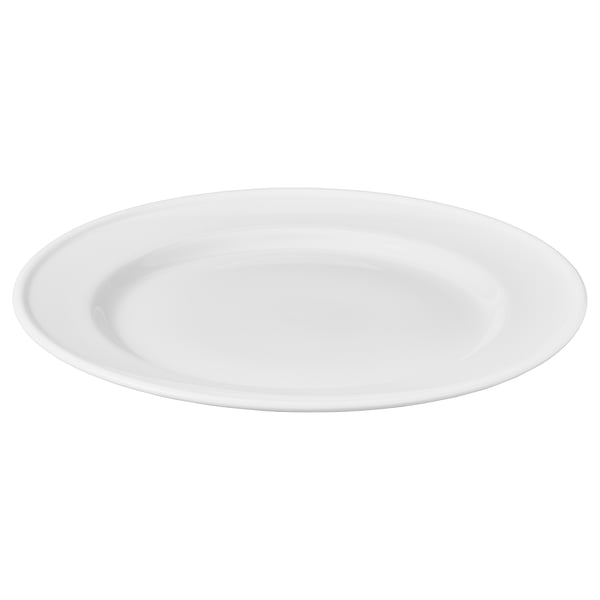 VARDAGEN Assiett, vit, 22 cm