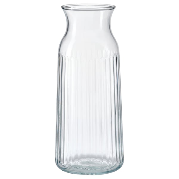 VARDAGEN Karaff - klarglas/mönstrad 1.0 l