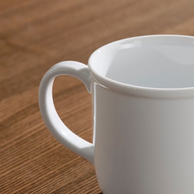 VARDAGEN Mugg, vit, 30 cl