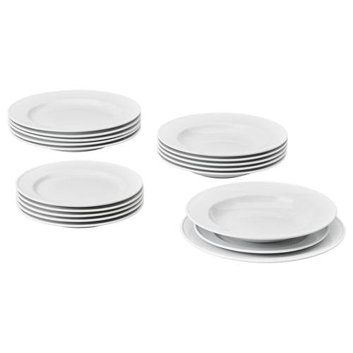 VARDAGEN Servis 18 delar, vit