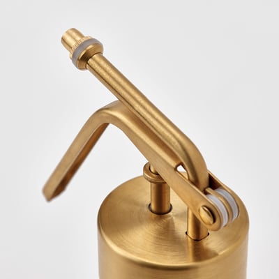 VATTENKRASSE sprayflaska, grädde med guld, snygg, konisk form, perfekt för växter.