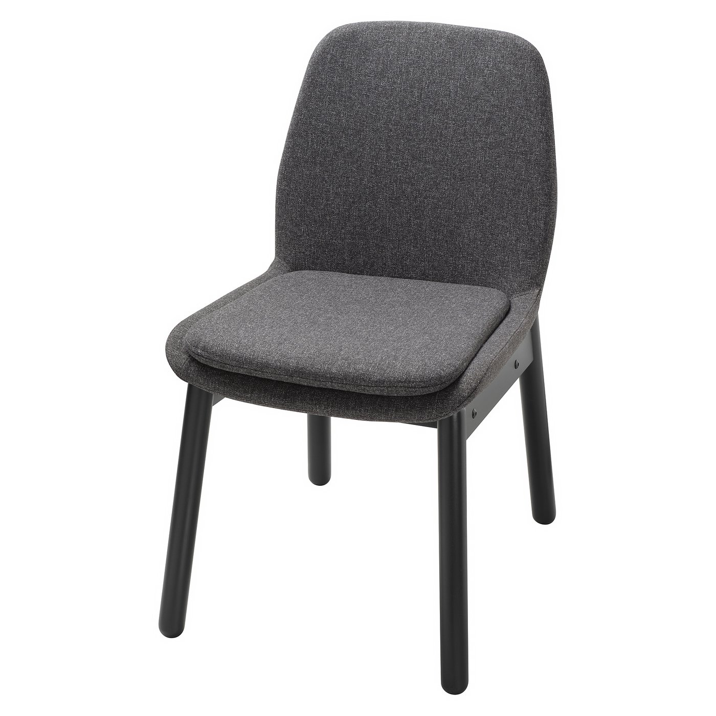 IKEA VEDBO stol, svart/gunnared mörkgrå