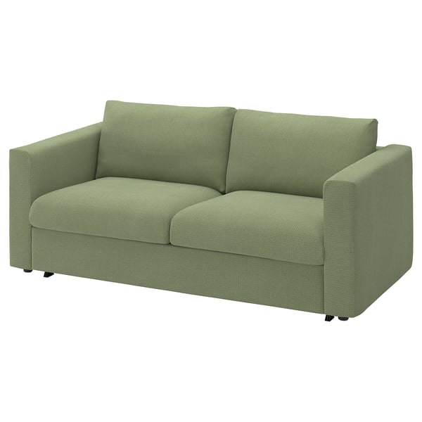 VIMLE 2-sits bäddsoffa, Mosshed grågrön