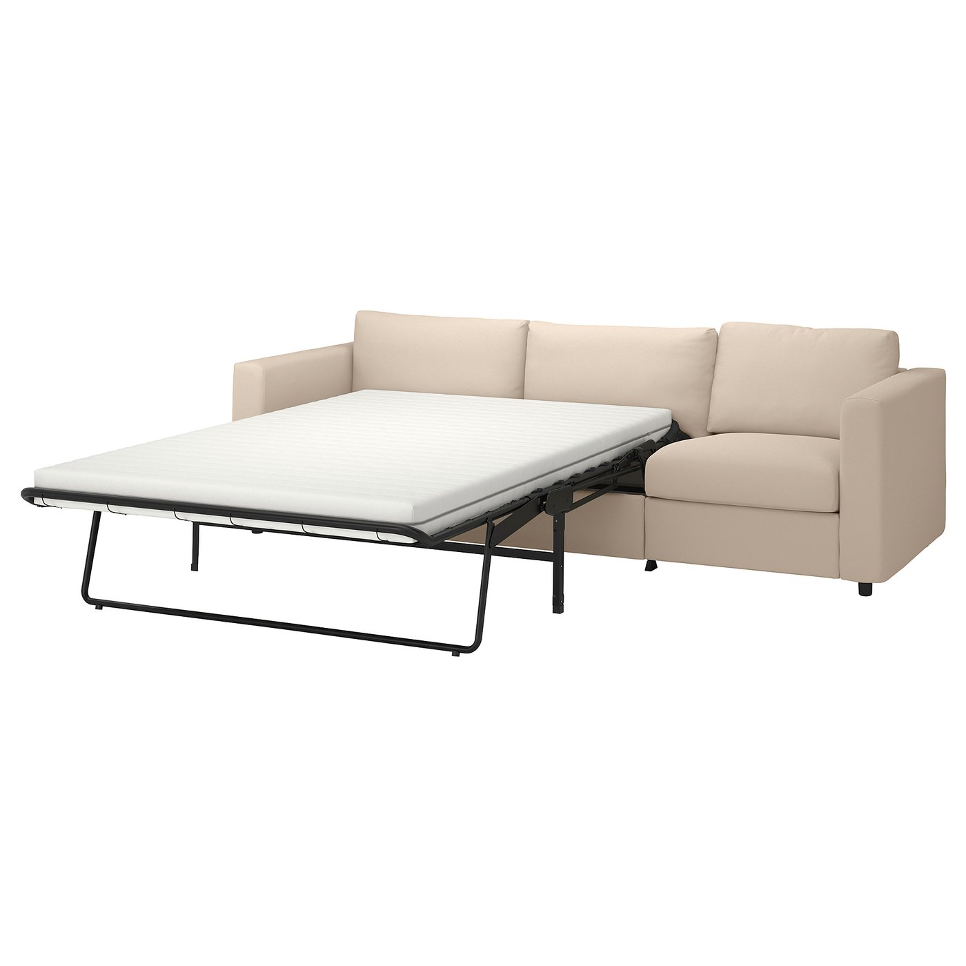 VIMLE 3-sits bäddsoffa, Hallarp beige - IKEA