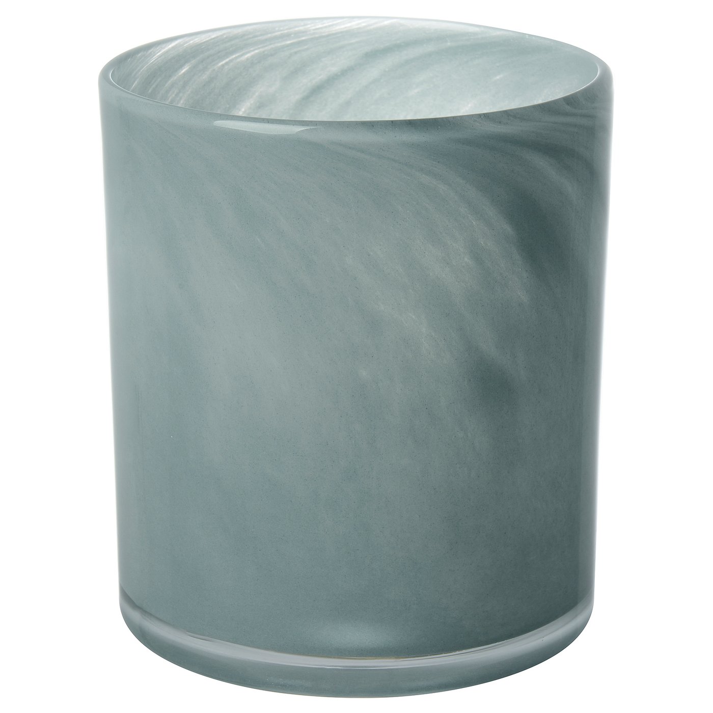 IKEA VINDSTILLA ljushållare, ljus grågrön, 11 cm