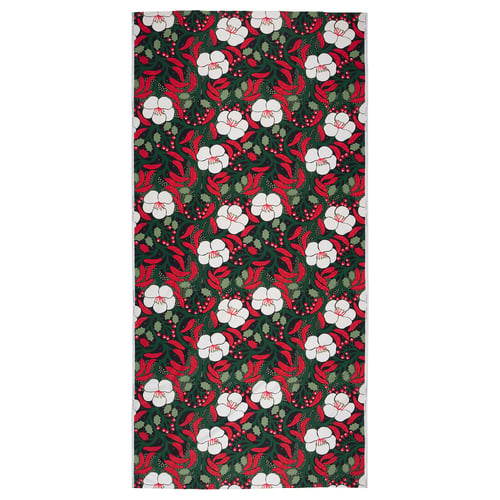 VINTERFINT Avpassad tyglängd, blommönster flerfärgad, 150x300 cm