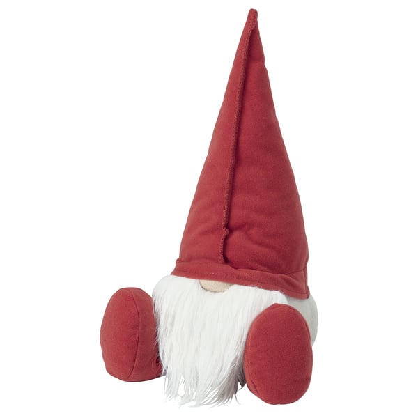 VINTERFINT Dekoration, jultomte sittande/röd, 30 cm