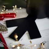 VINTERFINT Julgransfot, metall svart