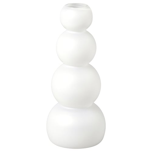 VINTERFINT Vas, frostat glas/vit, 32 cm