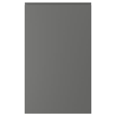 VOXTORP mörkgrå kökslucka med minimalistisk, slät design och integrerade handtag.