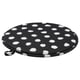 ÄNGSFRÄKEN Chair pad, black/white, 36 cm