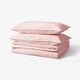 ÄNGSLILJA Duvet cover and 2 pillowcases, light pink, 200x200/50x80 cm