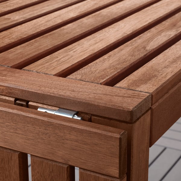 Applaro Table 2 Benches Outdoor Brown Stained Ikea