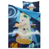 AFTONSPARV Duvet cover and pillowcase, space/blue, 150x200/50x80 cm
