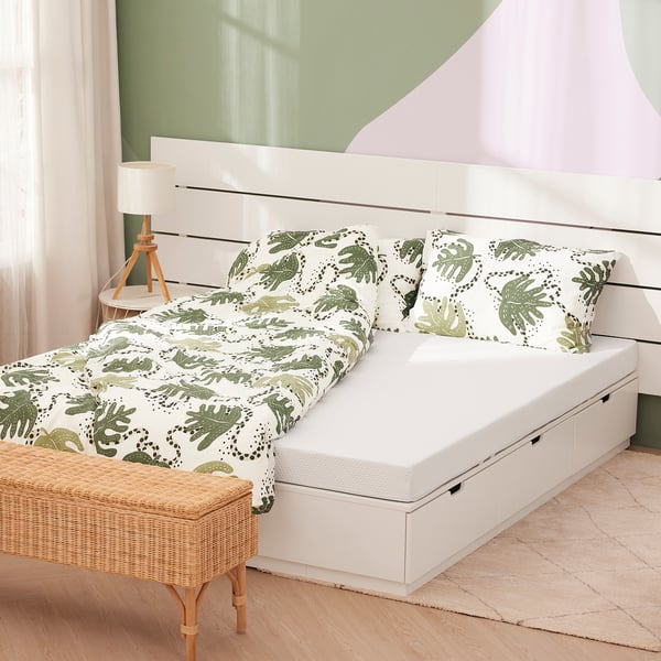 ÅKLABBEN Natural latex mattress, medium firm white, 180x200 cm