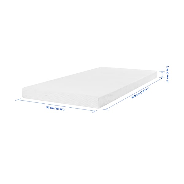 ÅKLABBEN Natural latex mattress, medium firm white, 90x200 cm