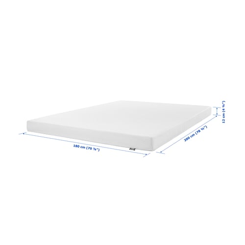 ÅKLABBEN Natural latex mattress, medium firm white, 180x200 cm