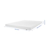 ÅKLABBEN Natural latex mattress, medium firm white, 150x200 cm