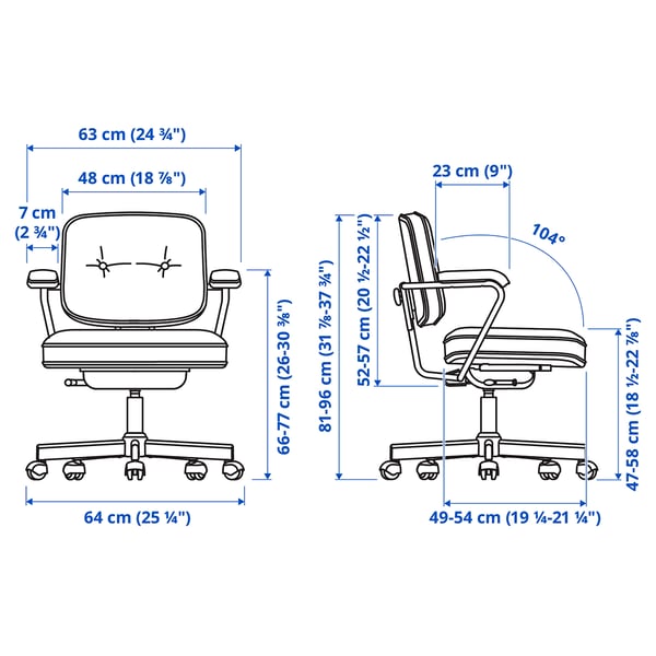ALEFJÄLL Office chair, Grann beige