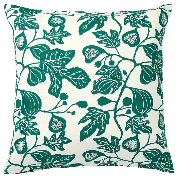Alpklover Cushion Cover Natural Dark Green Ikea