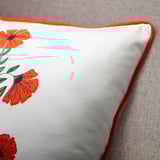 AROMATISK Cushion cover, stripe/floral pattern, 50x50 cm