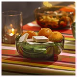 AROMATISK Serving bowl, glass/green, 15x6 cm