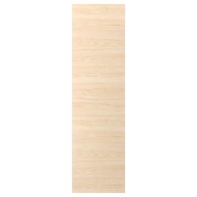 ASKERSUND light ash wood door panel, rectangular shape, laminated surface.