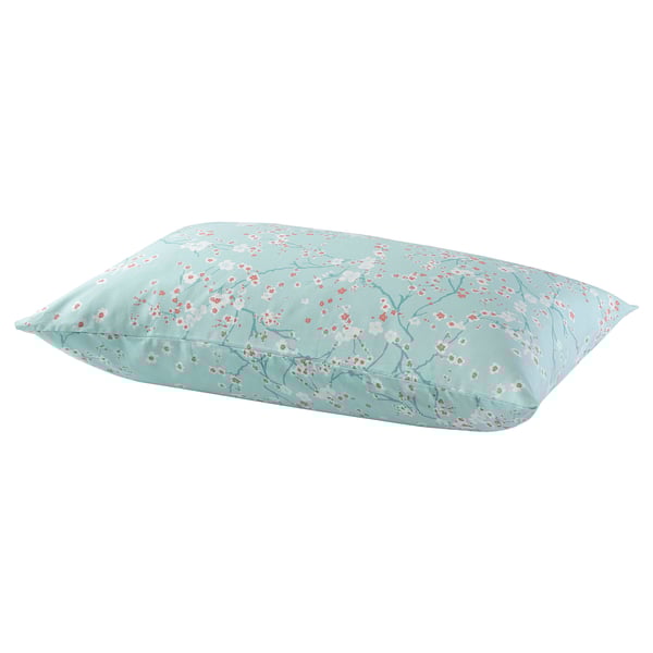 ASKLÖNN pillowcase, green/Cherry blossom branch, 50x80 cm IKEA