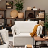 BACKSÄLEN 1,5-seat armchair, Blekinge white