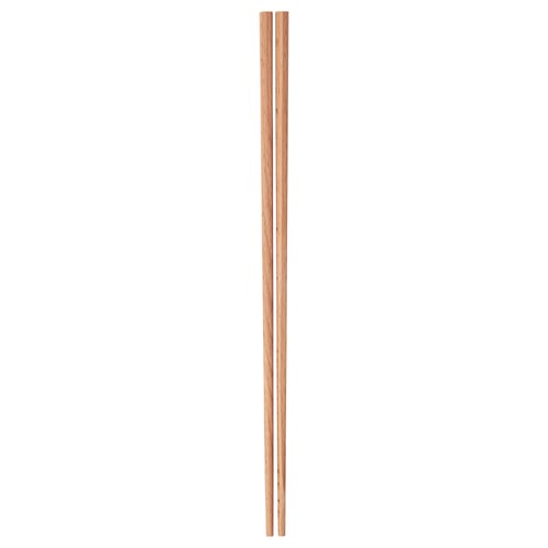 BANDFISK wooden chopsticks, natural colour, beech wood, rectangular shape, simple design.