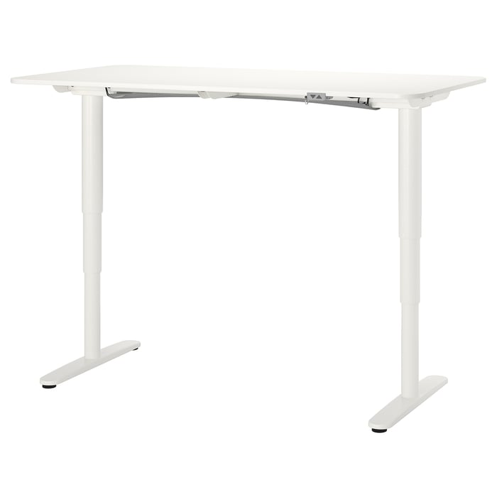 BEKANT desk sit/stand, white, 160x80 cm IKEA