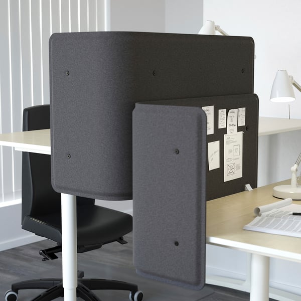 Bekant Screen For Desk Grey Ikea