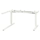 BEKANT Underframe sit/stand crnr table, el, white, 160x110 cm
