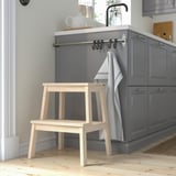 BEKVÄM Step stool, aspen, 50 cm