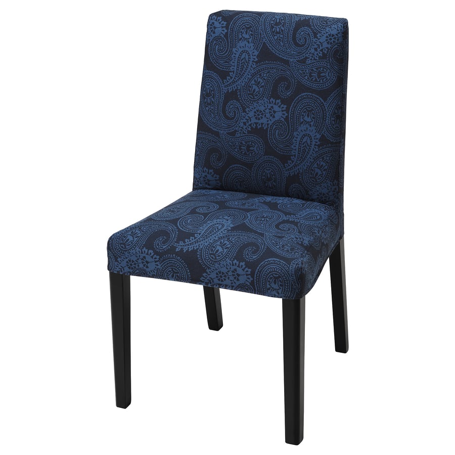 BERGMUND chair cover, Kvillsfors dark blue/blue IKEA