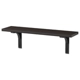 BERGSHULT / RAMSHULT Wall shelf, brown-black, 80x20 cm