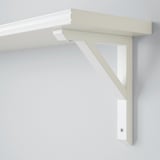 BERGSHULT / SANDSHULT Wall shelf, white/white stained aspen, 80x20 cm