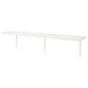 Option: BERGSHULT / TOMTHULT Shelf with bracket, white, 120x20 cm
