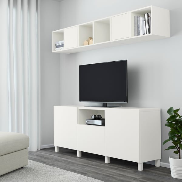Besta Eket Cabinet Combination For Tv White Ikea